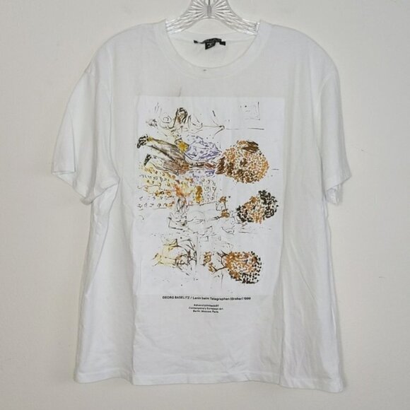 AMISU Georg Baselitz Lenin Beim Telegraphen (Grabar) 1999 Graphic T Shirt - Picture 1 of 4